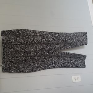 Black and White floral Pants